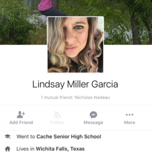 Lindsay Miller Garcia — Wichita Falls, Texas