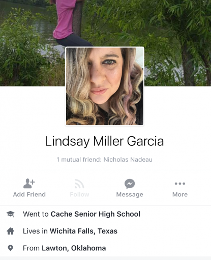 Lindsay Miller Garcia — Wichita Falls, Texas