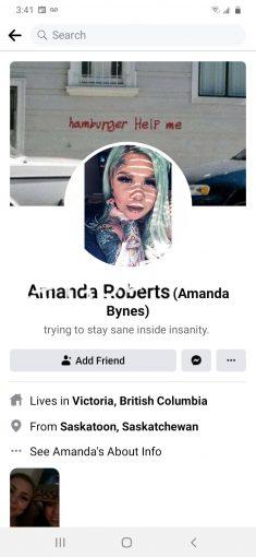 Amanda Roberts Go Back To Saskatoon